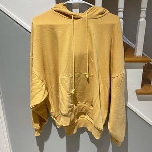 American Eagle Mustard Oversized Hoodie